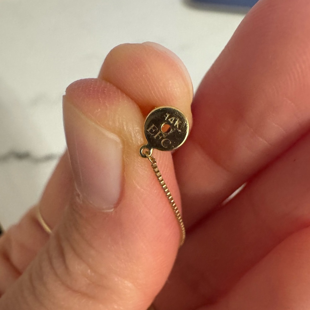 Ef Collection Triple Solitaire Diamond Chain Stud… - image 6